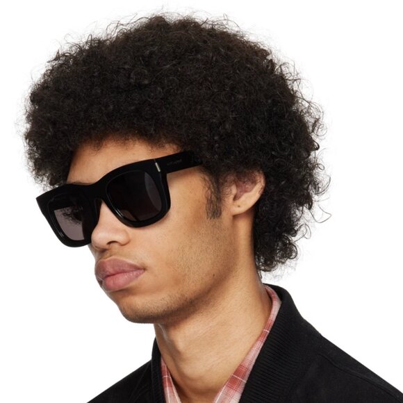 NWT SAINT LAURENT UNISEX BLACK SUNGLASSES - Picture 1 of 4